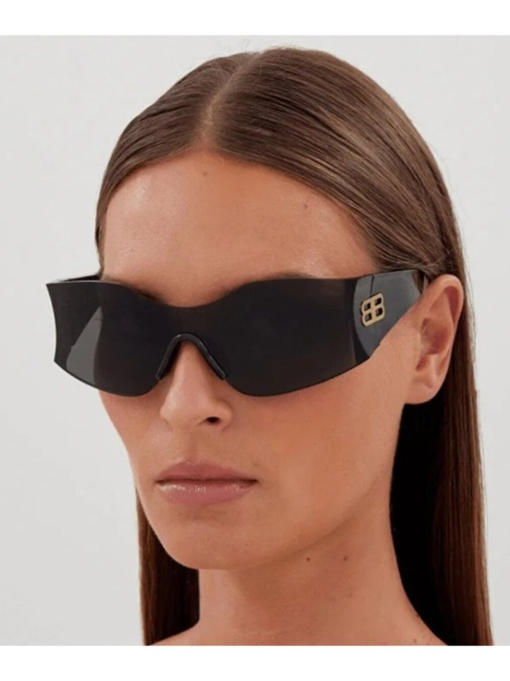 NEW BALENCIAGA BB0292S 002 SUNGLASSES BLUE UNISEX GEOMETRIC EYEWEAR BALENCIAGA - Picture 5 of 10